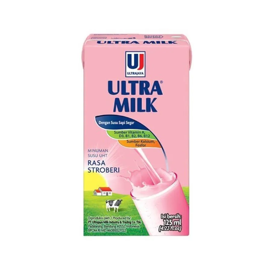 Ultra Milk UHT Stroberi 125ML