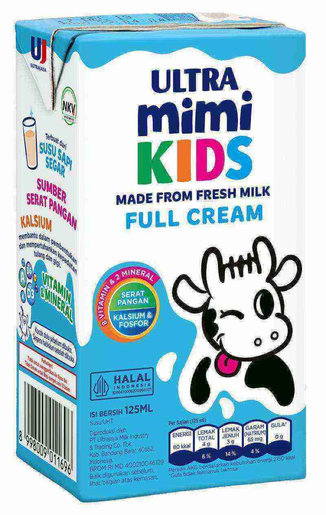 Ultra Mimi Kids UHT Full Cream 125ML