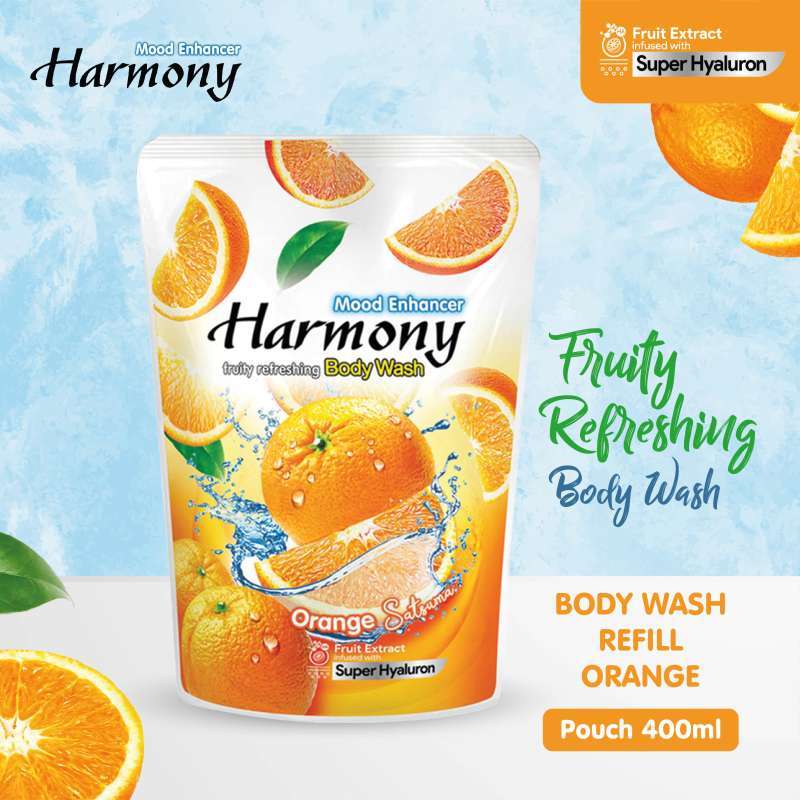 Harmony Body Wash Orange Satsuma Pch 400ML
