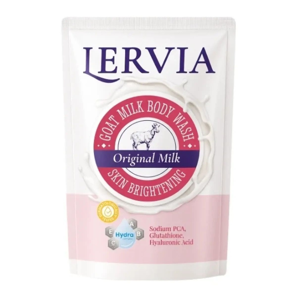 Lervia Body Wash Original Milk Pch 400GR