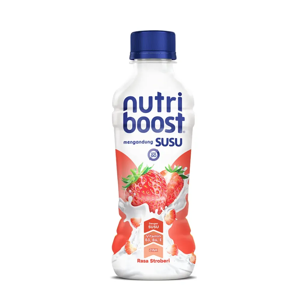 NutriBosst Susu Strawberry Btl 300ML