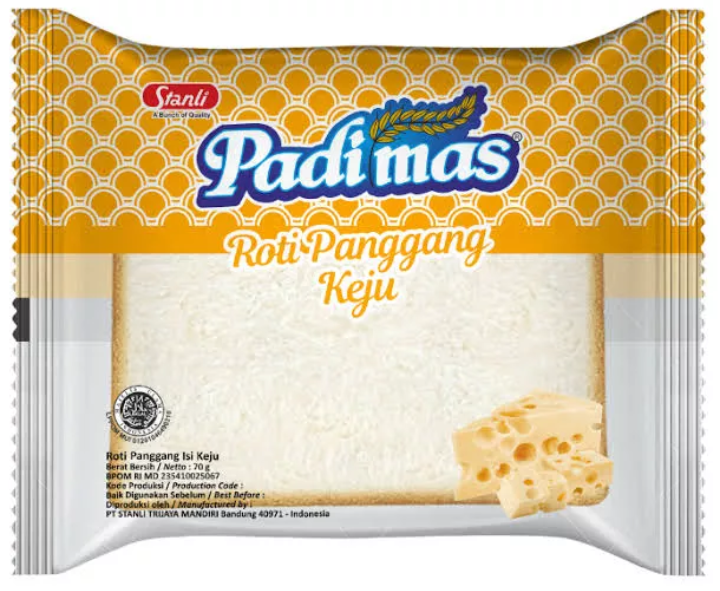 Padimas Roti Panggang Keju 60GR