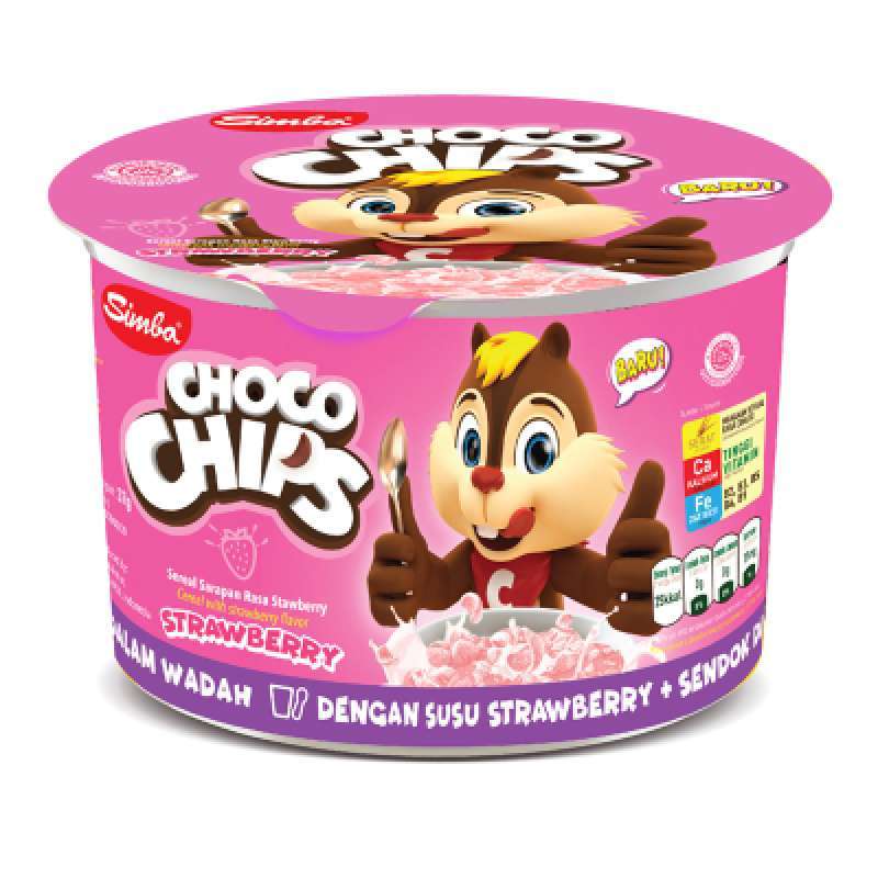 Simba Choho Chips Sereal Stroberi 34GR