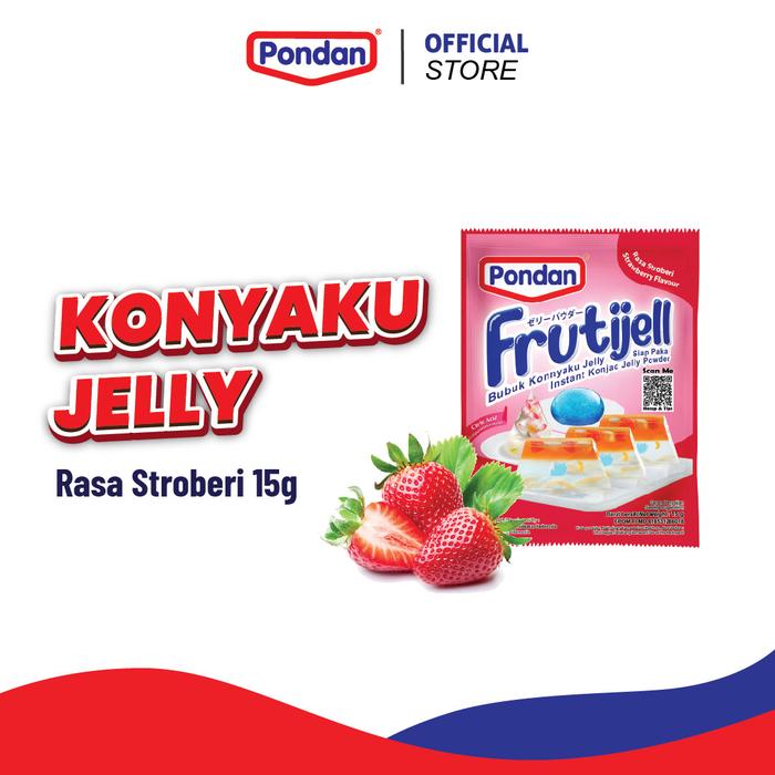 Pondan Frutijell Strawberry Flavour 15GR