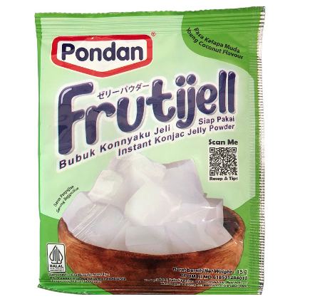 Pondan Fruitijell Kelapa Muda Flavour 15GR