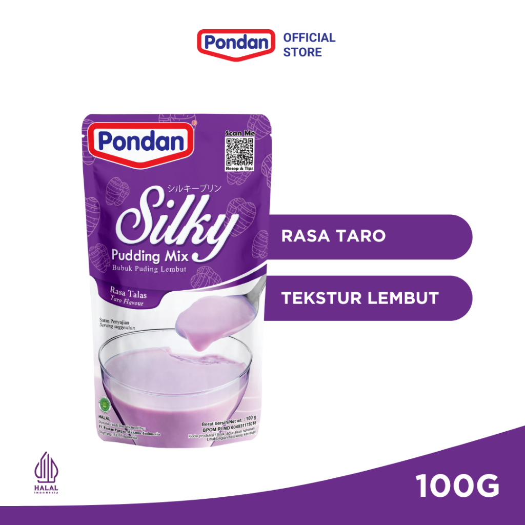 Pondan Silky Bubuk Pudding Talas 100GR