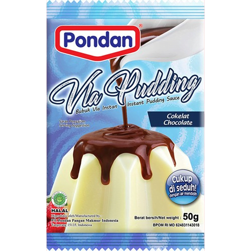 Pondan Vla Pudding Cokelat 50GR