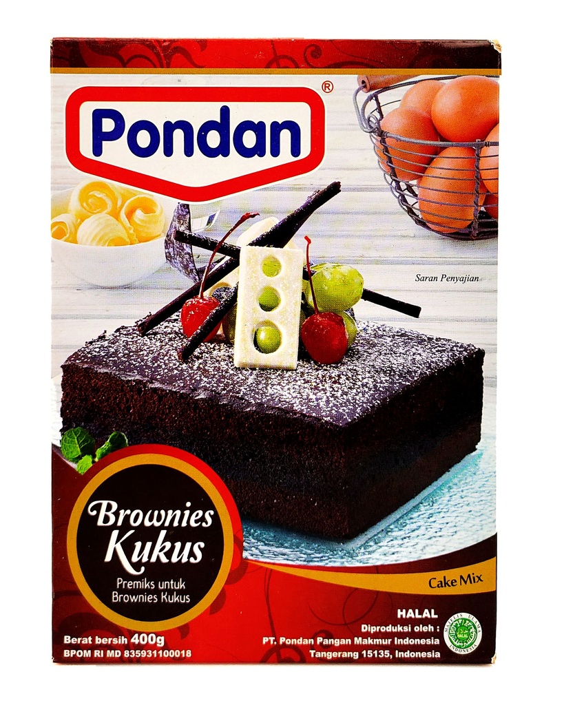 Pondan Brownies Kukus 400GR