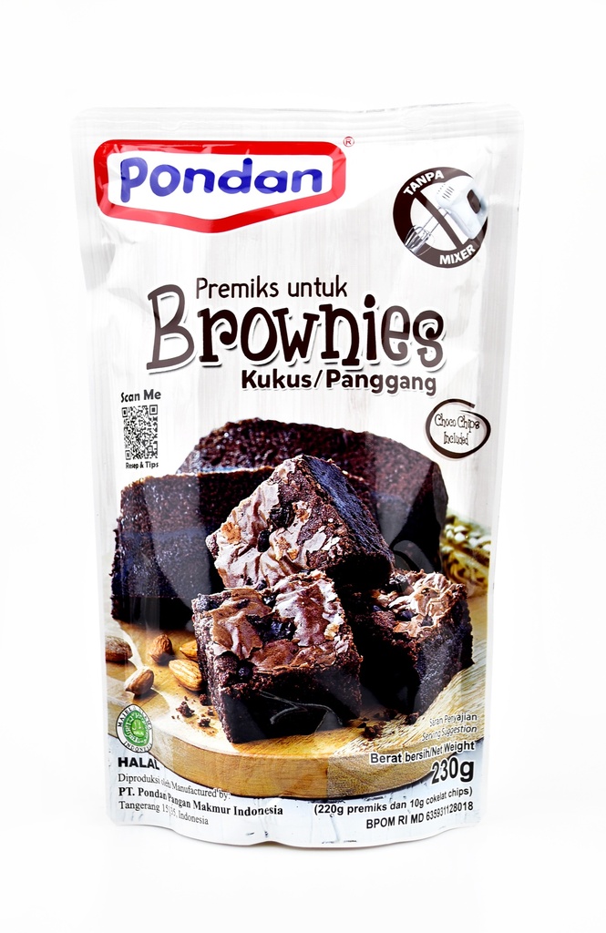 Pondan Brownie Mix Kukus/Panggang 230GR