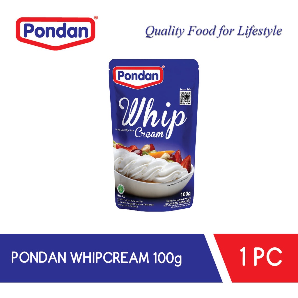 Pondan Whip Cream 100GR