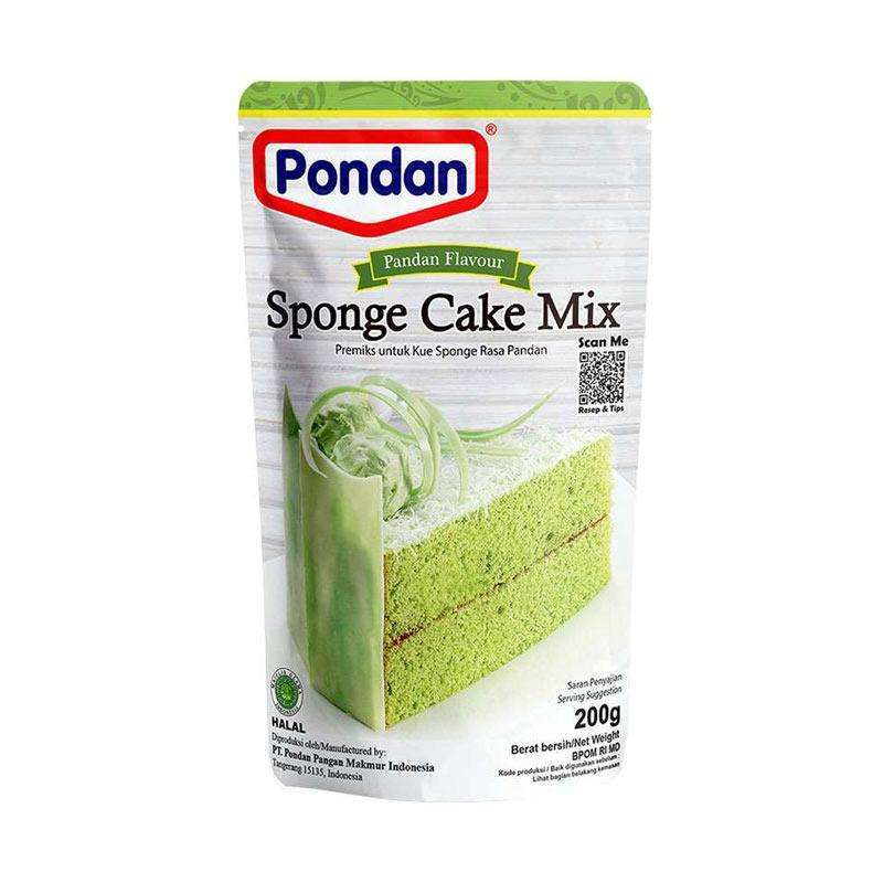 Pondan Sponge Cake Mix Pandan 200GR