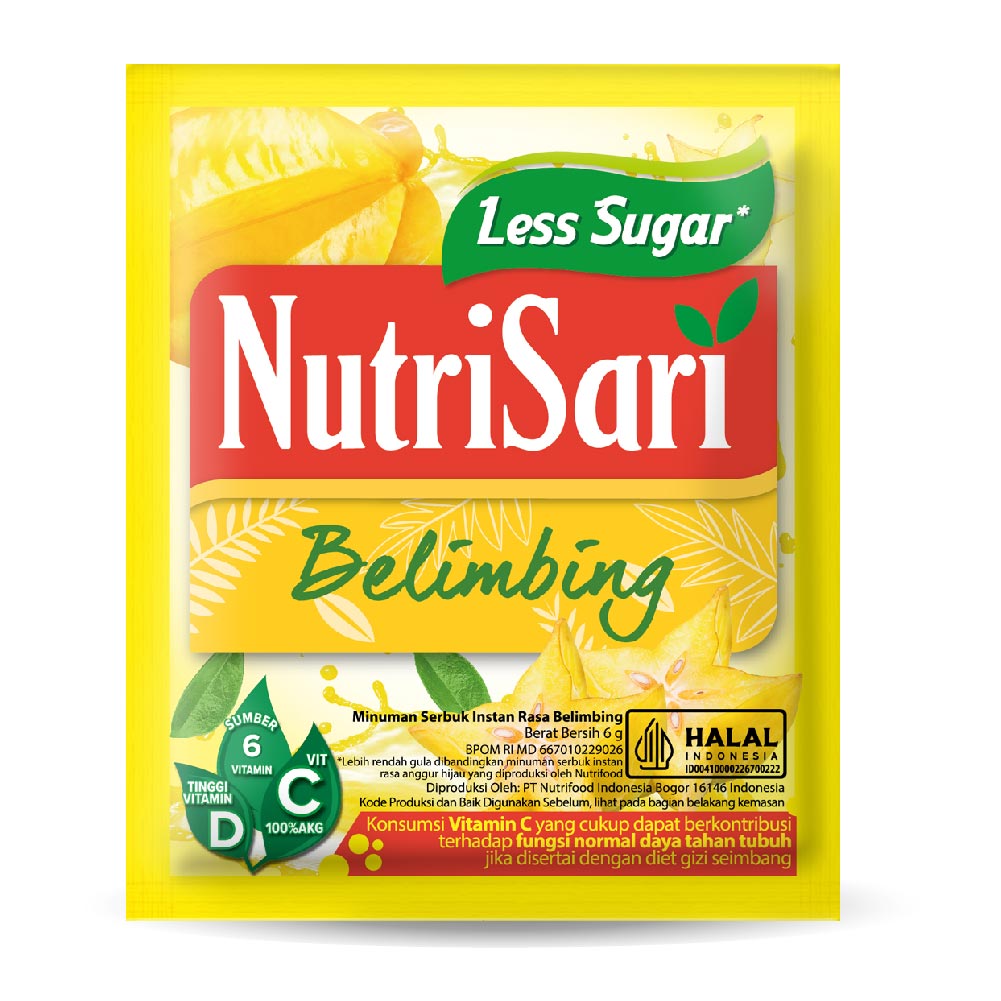 Nutrisari Less Sugar Belimbing 6GR