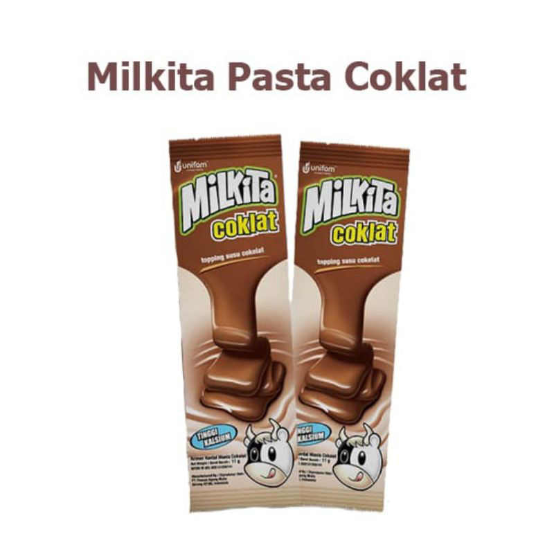 Milkita Krimer Kental Manis Cokelat 12X10GR