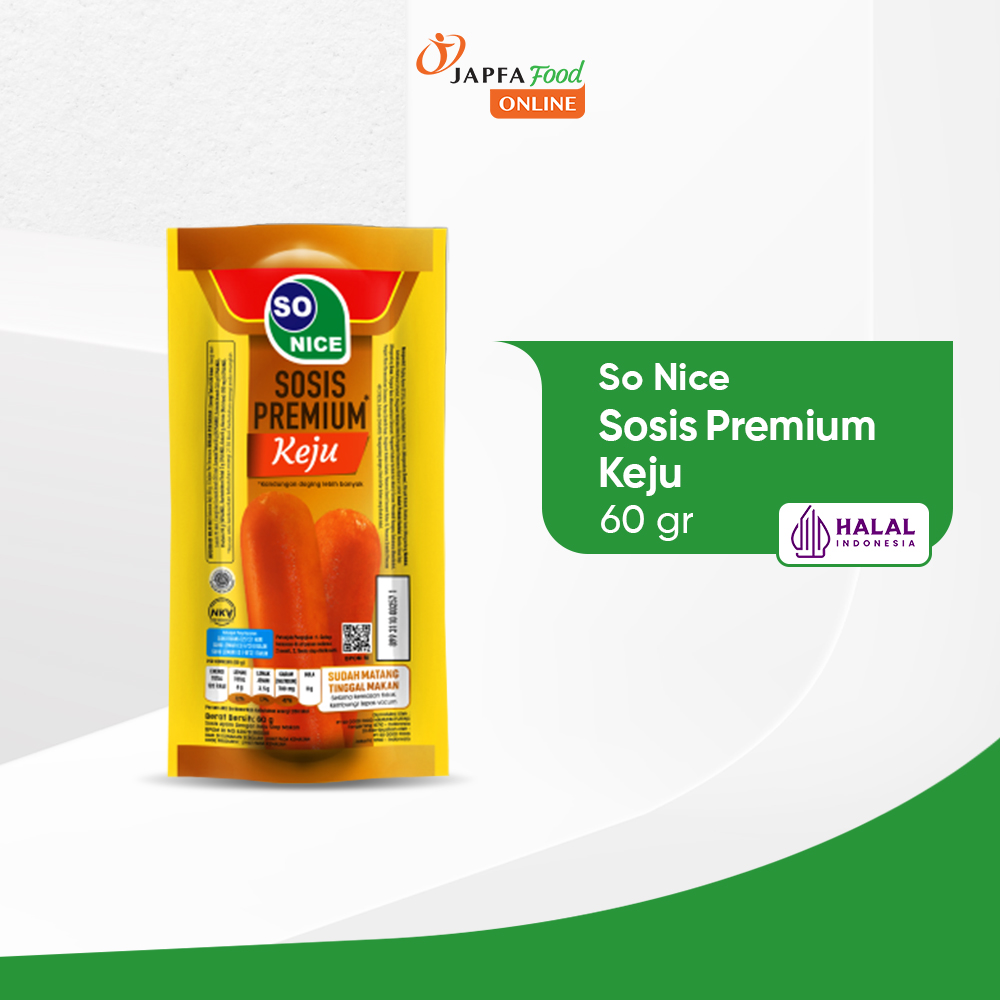 So Nice Sosis Premium Keju 60GR