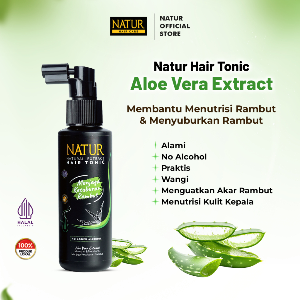 Natur Hair Tonic Aloe Vera Extract 90ML