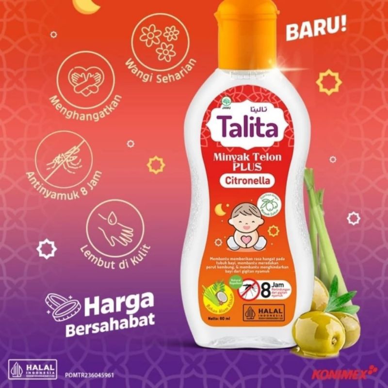 Talita Minyak Telon Plus Citronella 60ML
