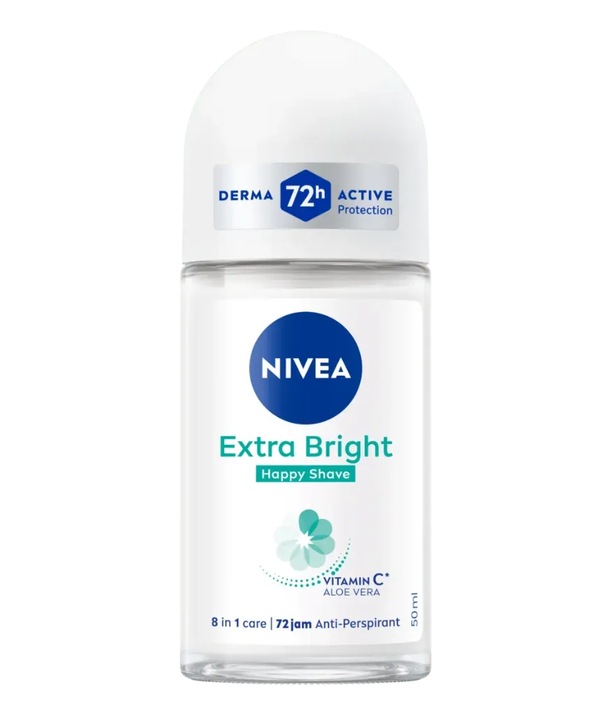 Nivea Deodorant Roll On Extra Bright Happy Shave 50ML