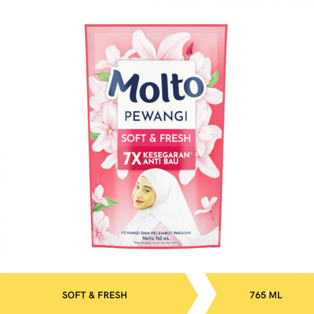 Molto Pewangi Soft & Fresh 765ML