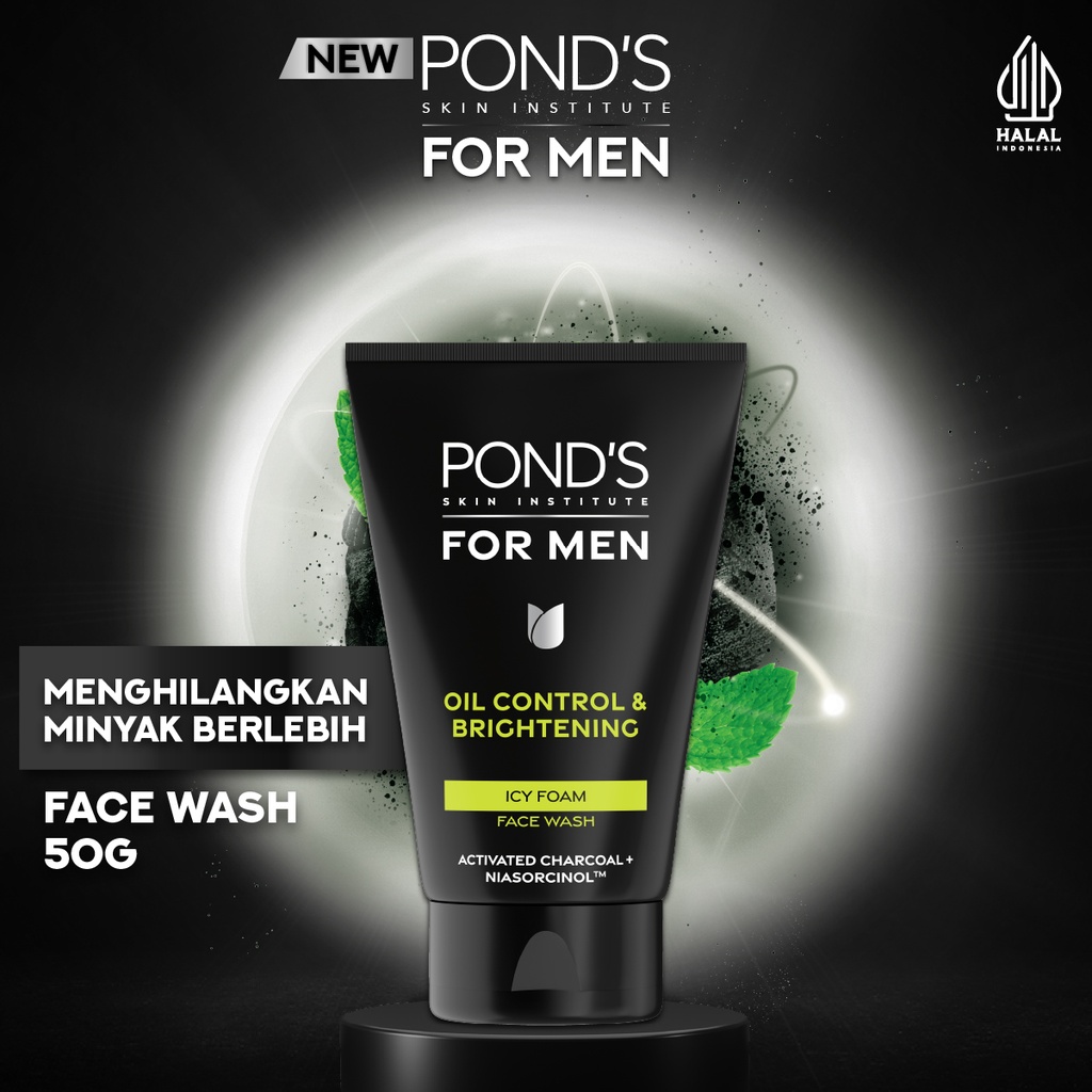 Pond's men Face Wash Oil Control & Brightening 50GR