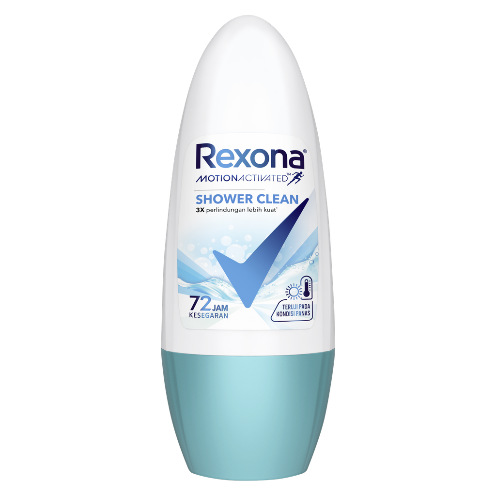 Rexona Roll On Shower Clean + Brightening 72 Jam 45ML