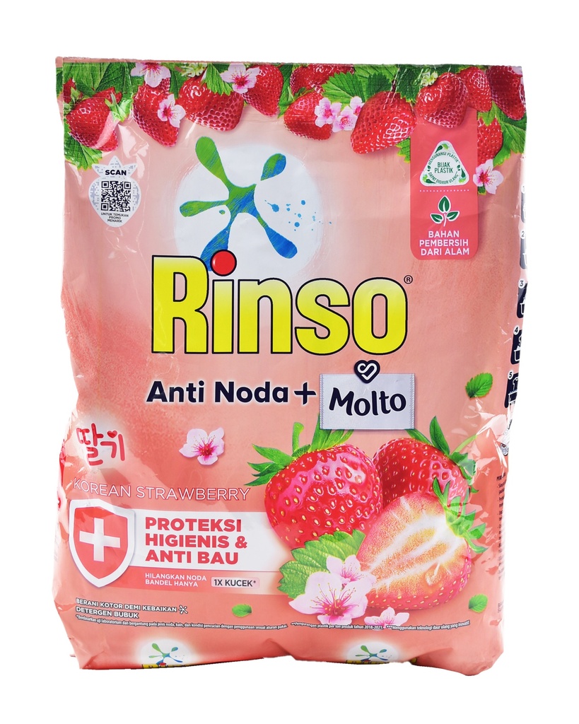 Rinso Powder Anti Noda Korean Strawberry 700GR