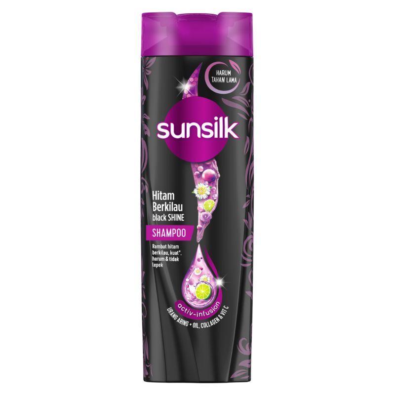 Sunsilk Shampo Glossy Black 160ML