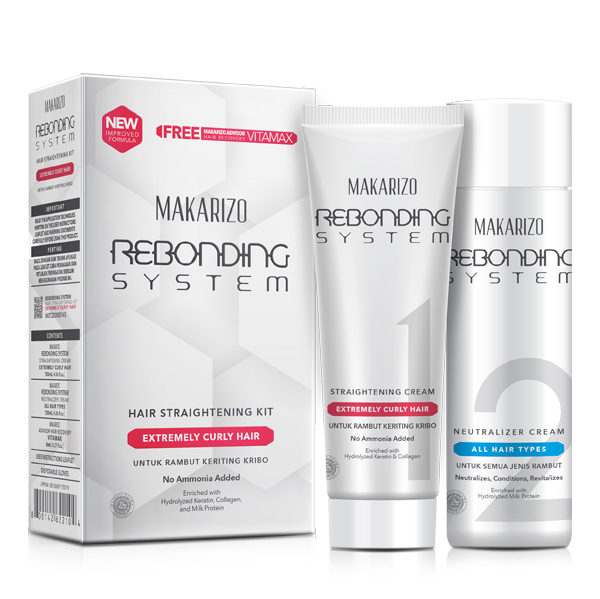Makarizo Rebonding System Extremely Curly Hair 120ML