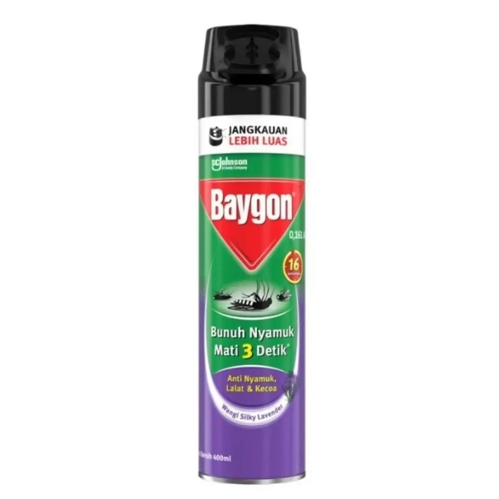 Baygon AE 16Jam Silky Lavender 400ML