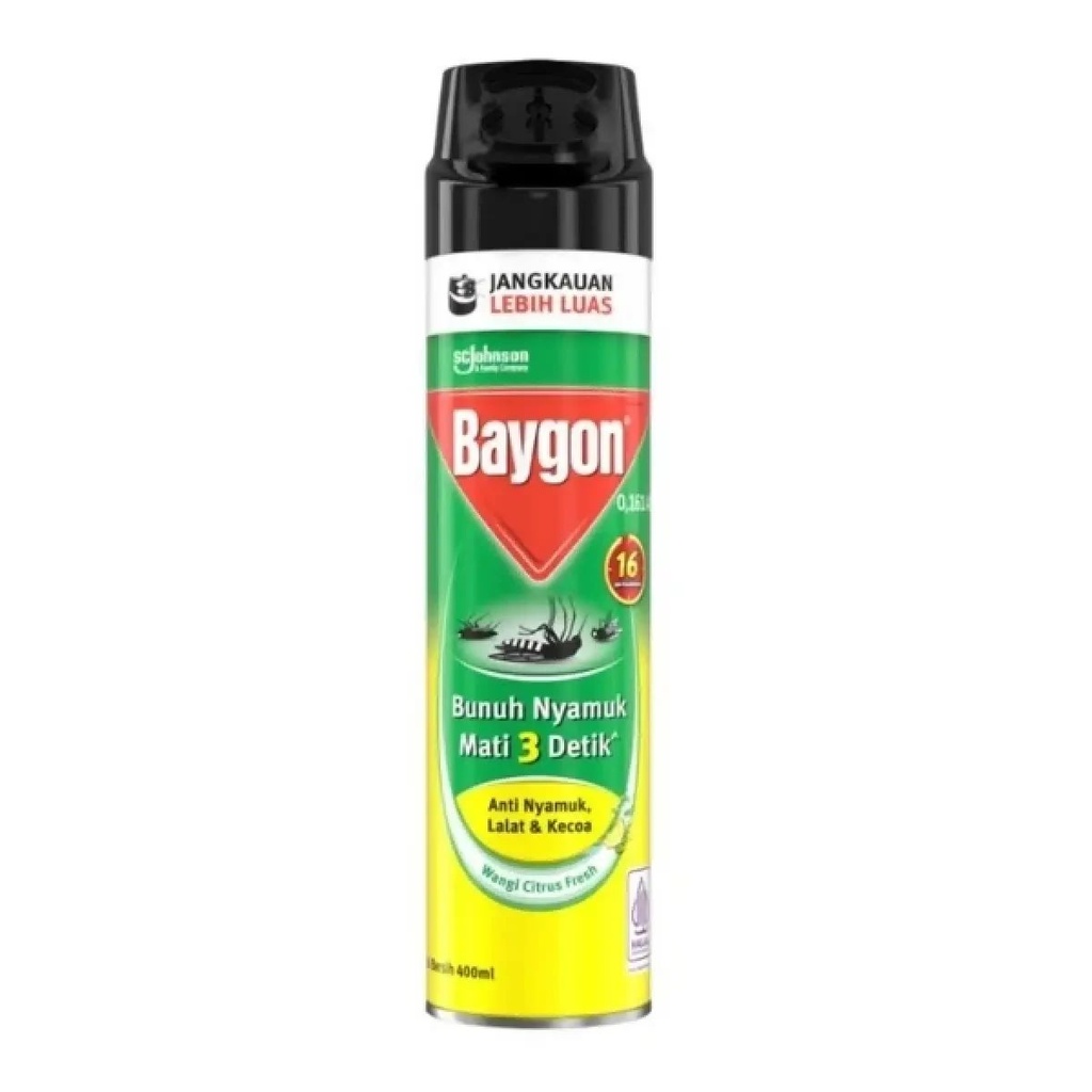 Baygon AE 16Jam Citrus Fresh 400ML