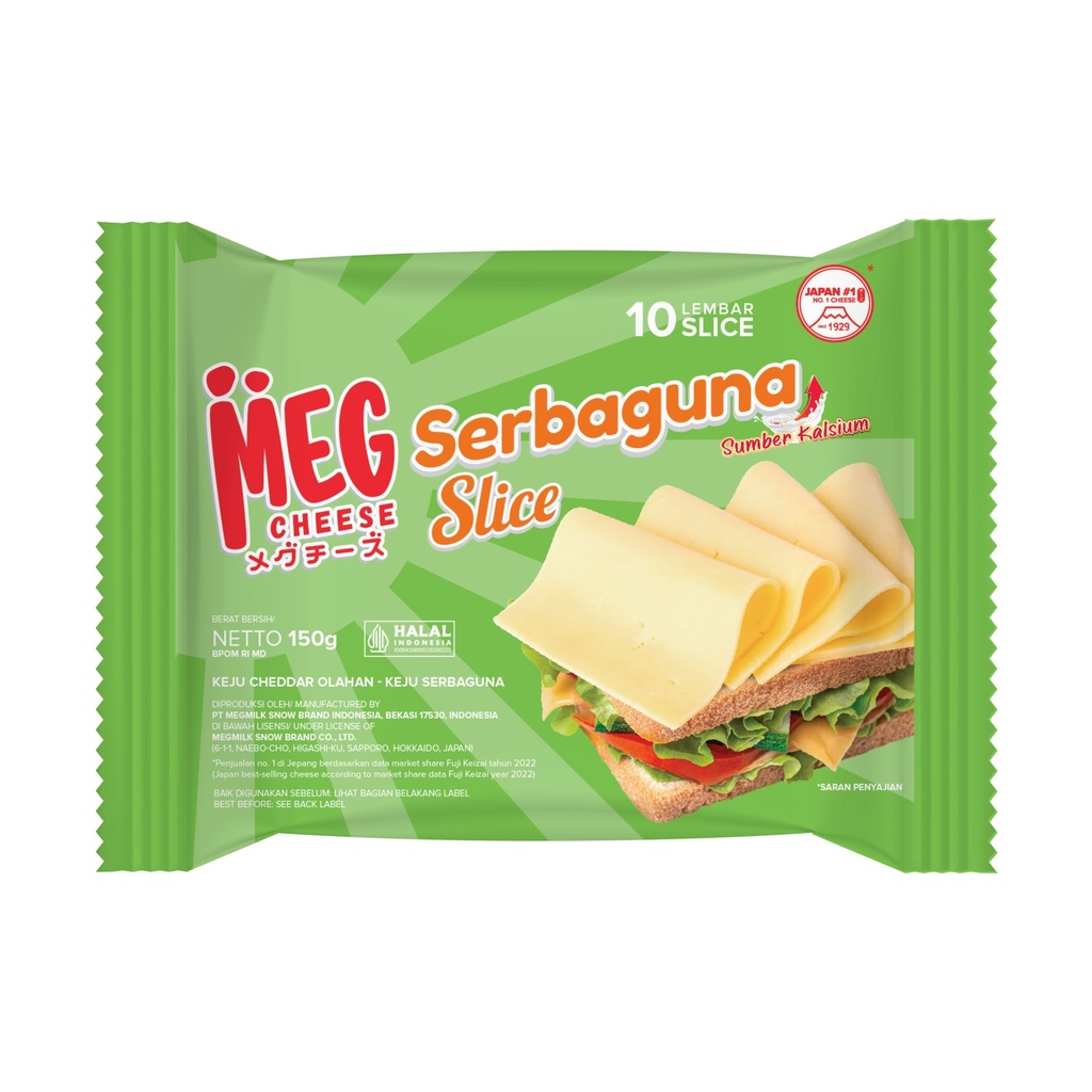 Meg Cheese Serbaguna Slice 150GR