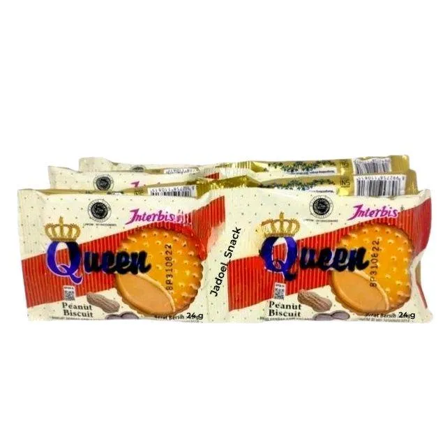Interbis Queen Biscuit Sandwich Peanut 10X12GR