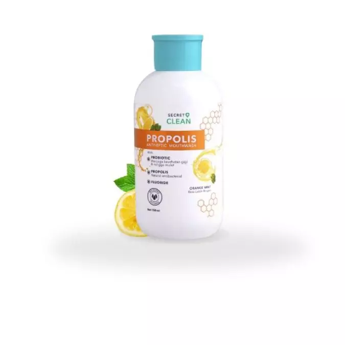 Secret Clean Propolis Antiseptic Mounthwash Orange Mint 150ML