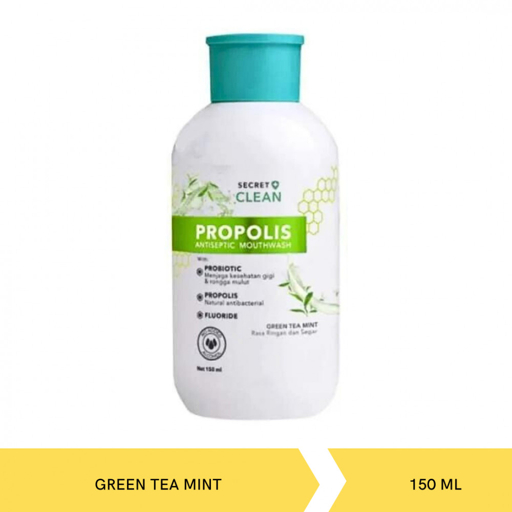 Secret Clean Propolis Antiseptic Mounthwash Green Tea Mint 150ML