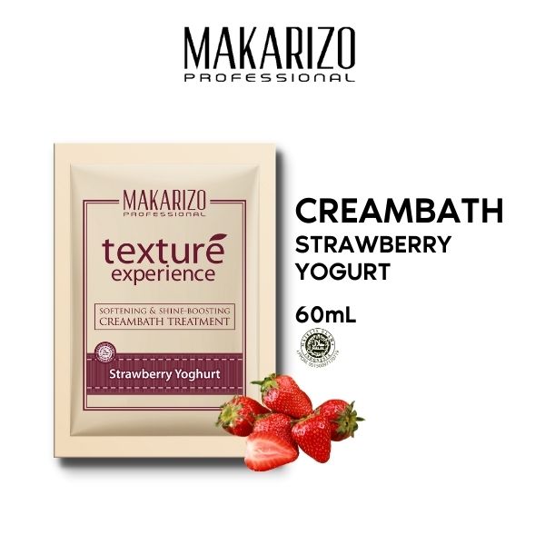 Makarizo Texture Experience Creambath Strawberry Yoghurt 60ML