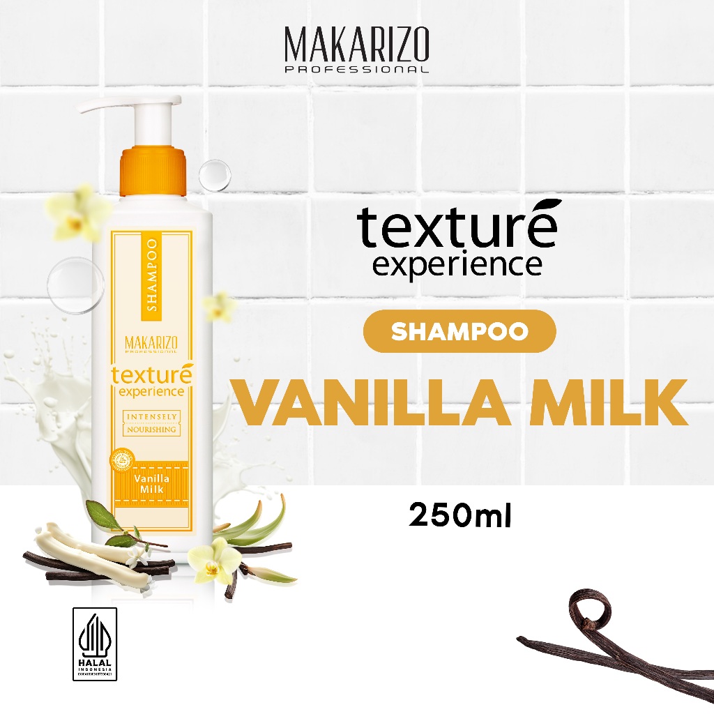 Makarizo Shampoo Texture Experience Vanilla Milk 250ML