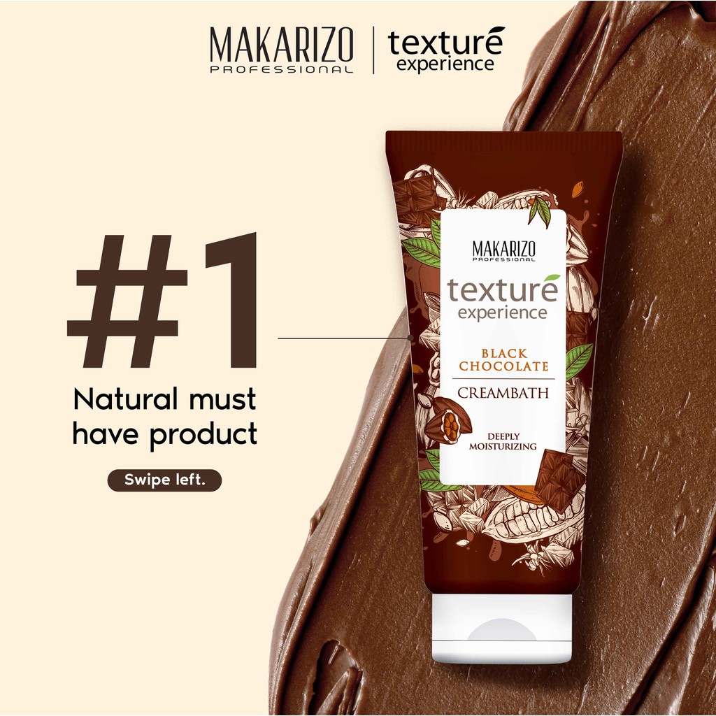 Makarizo Creambath Texture Experience Black Chocolate 200ML