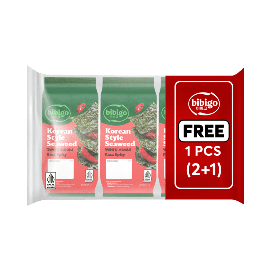 Bibigo Korean Style Seaweed Spicy 3X4GR
