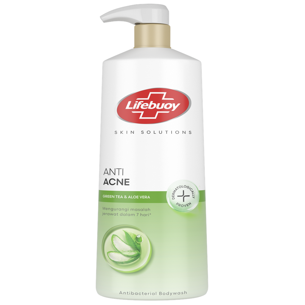 Lifebuoy Body Wash Anti Acne Green Tea & Aloe Vera 500GR