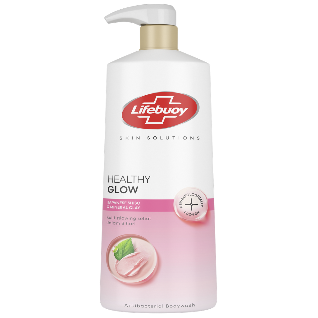 Lifebuoy Body Wash Healty Glow Japanese Shiso & Mineral Clay 500GR