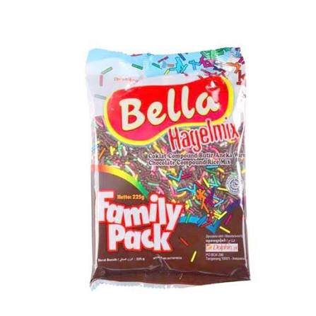 Bella Hagelmix Cokelat Aneka Warna 225GR