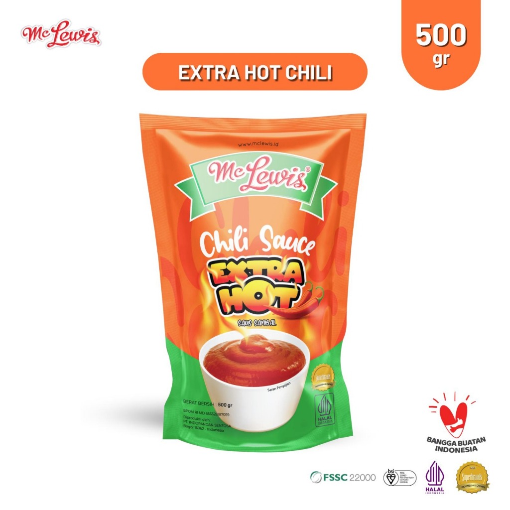 Mc Lewis Saus Cabe Extra Hot 500GR