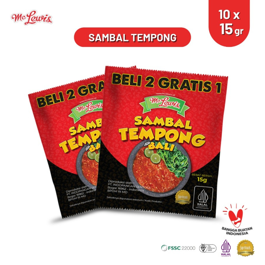 Mc Lewis Sambal Tempong Bali 10x15GR