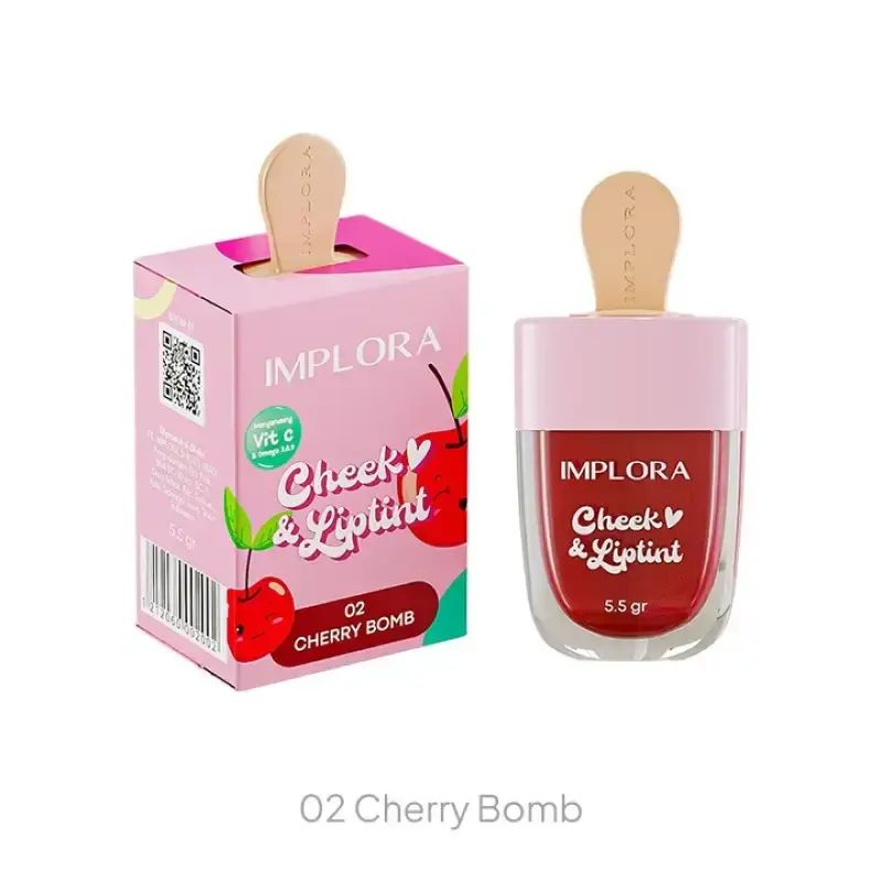 Implora Cheek & Liptint Cherry Bomb 02