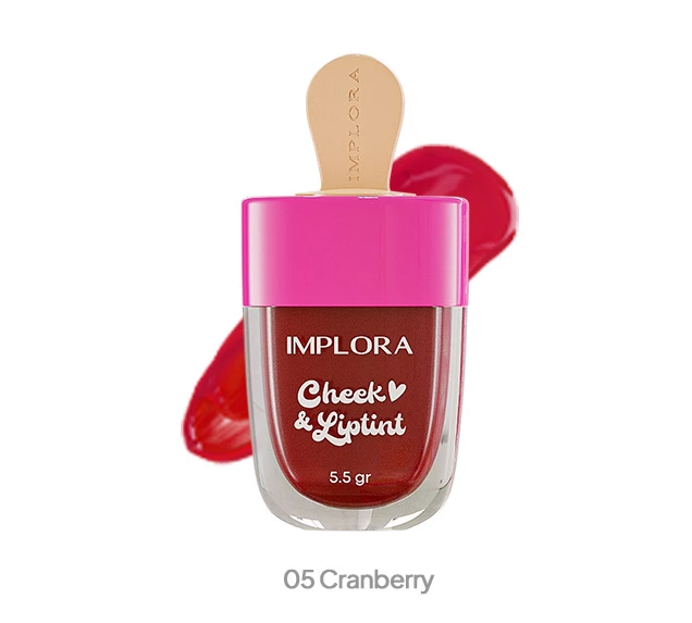 Implora Cheek & Liptint Cranberry 05