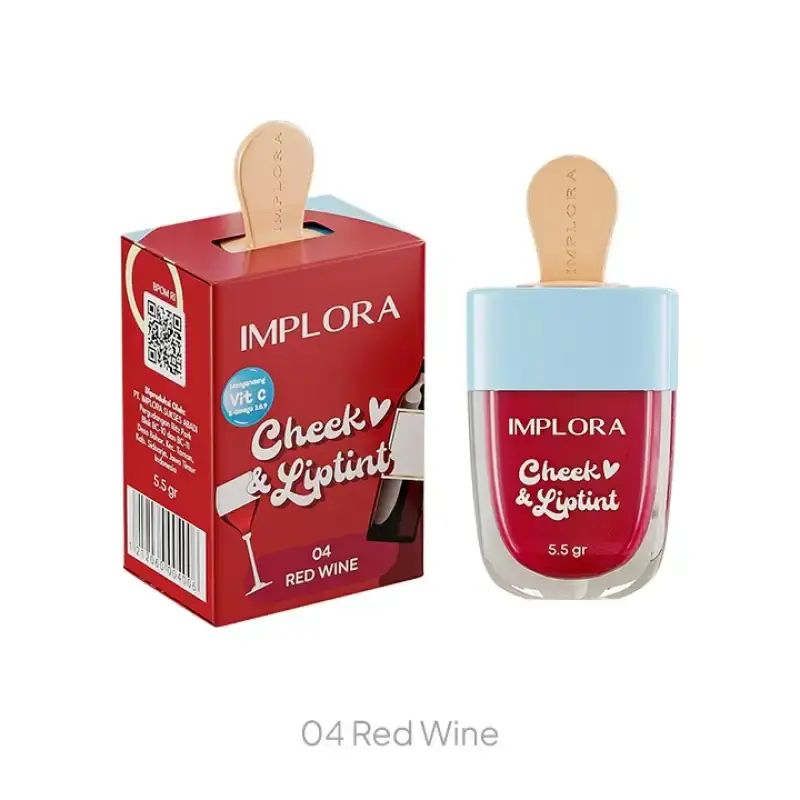 Implora Cheek & Liptint Red Wine 04