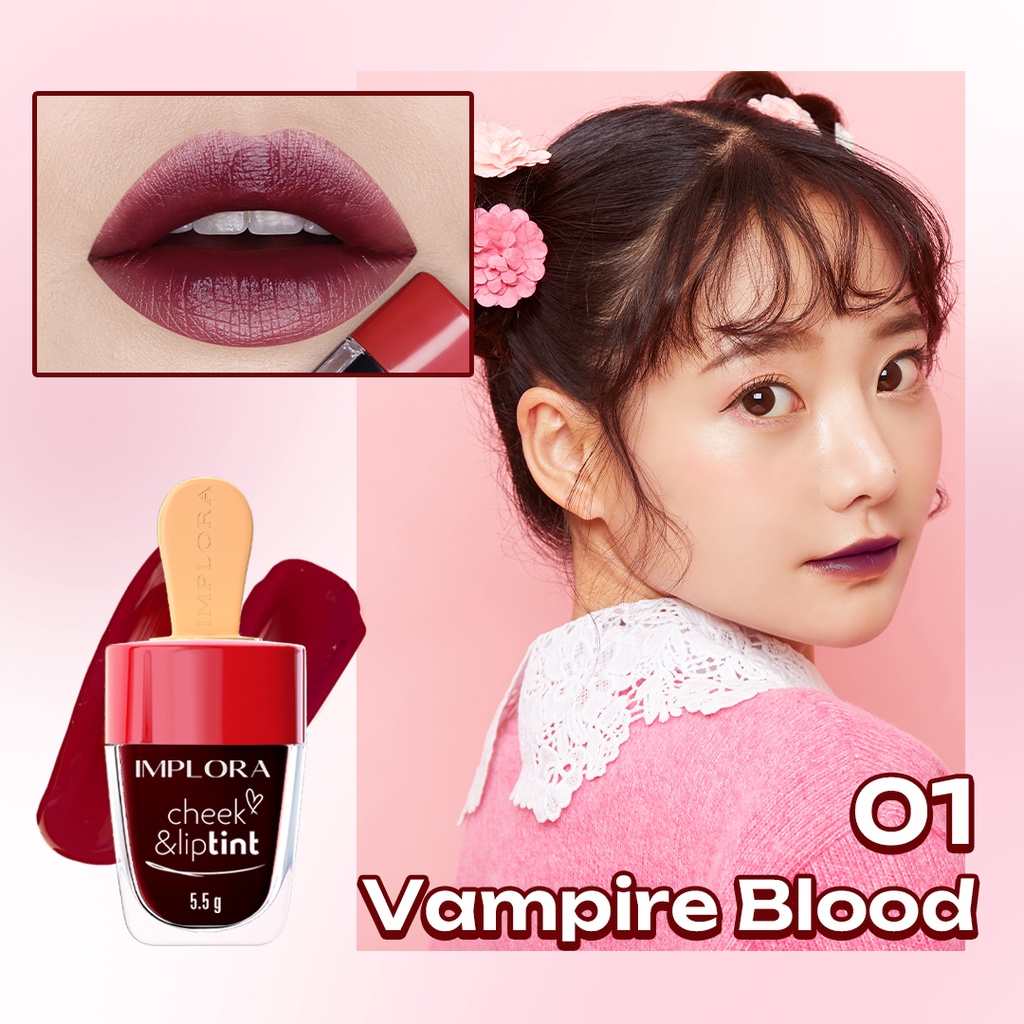 Implora Cheek & Liptint Vampire Blood 01