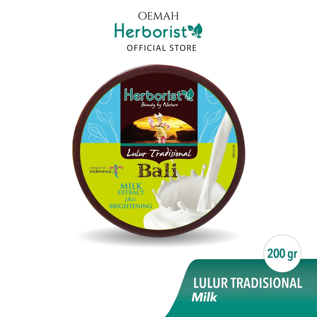 Herborist Lulur Tradisonal Bali Milk Extract plus Brightening 200GR