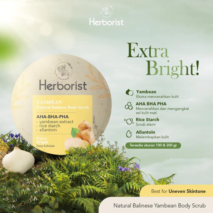 Herborist Yambean Natural Balinese Body Scrub Extra Bright 200GR