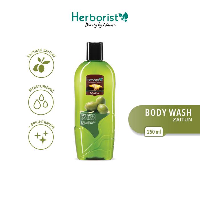 Herborist Body Care Sabun Mandi Cair Zaitun Olive Body Wash Natural Antioxidant + Brightening BTL 250ML