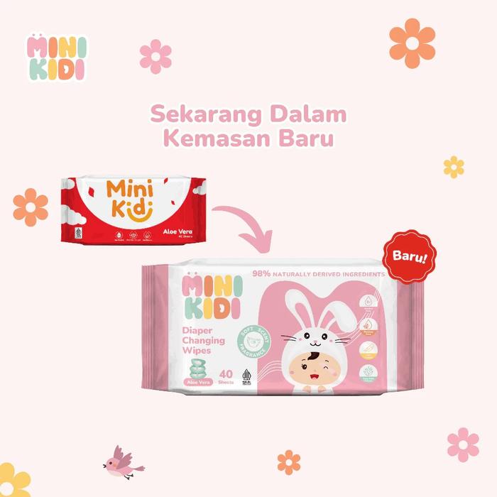 MiniKidi Wipes Aloe Vera 2x40's